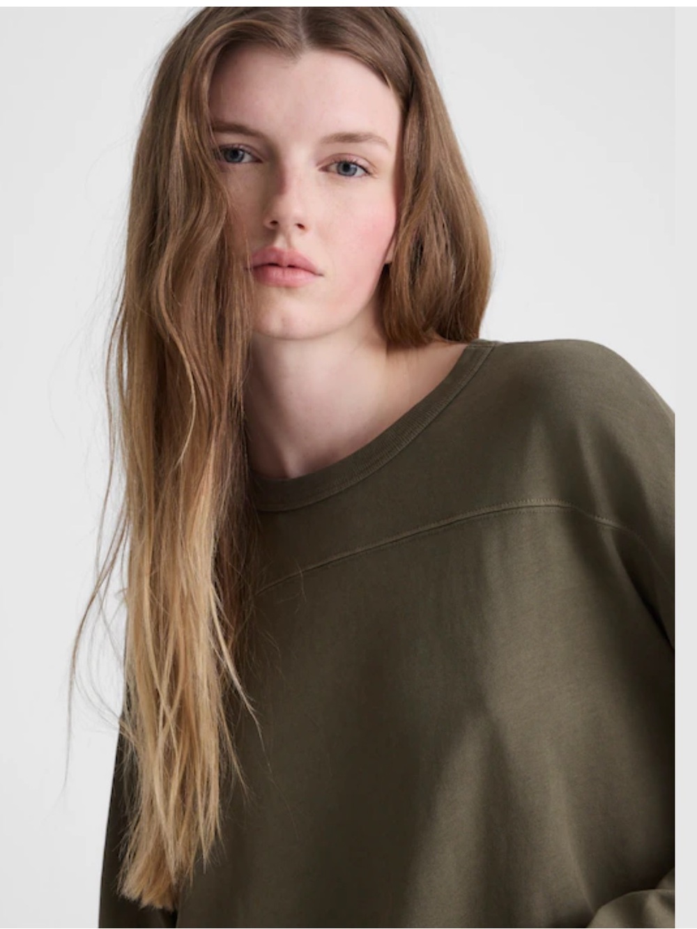 Madewell The Relaxed Crewneck Long Sleeve Tee - Faded Ivy